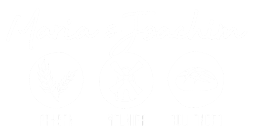 Logo complet Maria & Joachim — Paysans Meuniers Boulangers, Ferme de Logonet, Sauzon, Belle-Île-en-Mer