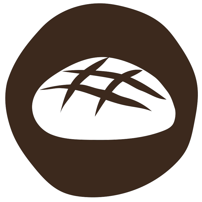 Icône boulanger — miche de pain au levain, logo Maria et Joachim, paysans meuniers boulangers, Belle-Île-en-Mer