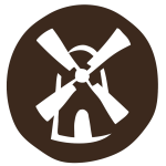Icône meunier — logo Maria et Joachim, paysans meuniers boulangers, Belle-Île-en-Mer