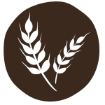 Icône paysan — épis de céréales, logo Maria et Joachim, paysans meuniers boulangers, Belle-Île-en-Mer